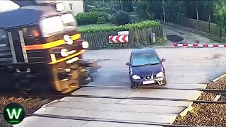 Tragic Ultimate Near Miss Video Of Train Crashes Filmed Seconds Before Disaster [upl. by Taimi87]