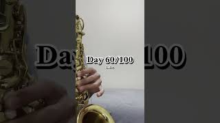 Learning the Alto Saxophone Day 60100 [upl. by Yruok]