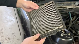 FORD CMAX ENGINE AIR FILTER REPLACEMENT REMOVAL FORD C MAX HYBRID ENERGI [upl. by Esiom304]