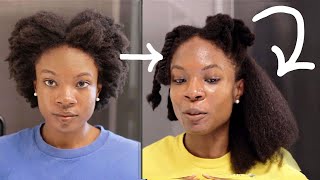 How To SAFELY BLOW DRY THICK DENSE 4C NATURAL HAIR STRAIGHT [upl. by Nwahsem123]