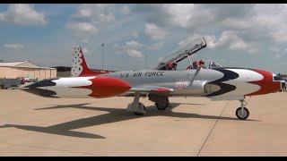 Lockheed T33 Demo Shaw AFB Airshow 42812 [upl. by Ylnevaeh793]