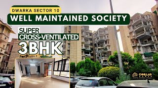 3BHK  Study  Store Room Dwarka Sec 10 society 3bhkflat apartment forsale dwarka home [upl. by Deva]