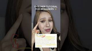 How to do eyeliner for beginners ✨ makeuptutorial eyelinertutorial beauty eyemakeuptutorial [upl. by Ier]