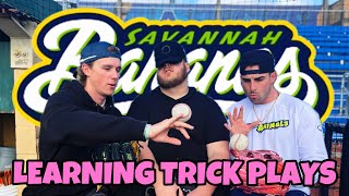 LEARNING TRICK PLAYS FROM THE SAVANNAH BANANAS [upl. by Justus]