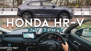 New 2022 Honda HRV with Sports Pack InDepth Review  POV Test Drive Walkaround  Best Hybrid Car [upl. by Enilekcaj]