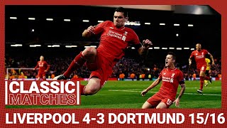 European Classic Liverpool 43 Borussia Dortmund  An incredible Anfield comeback [upl. by Llerred]