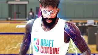 DRAFT COMBINE With 73 PAINT BEAST NBA 2K22 My Career Next Gen Center Gameplay [upl. by Atsuj724]