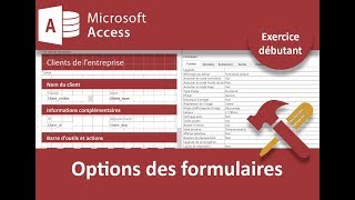 Personnaliser les formulaires exercice Access [upl. by Tosch851]