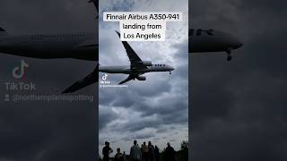 Finnair Airbus A350941 landing from Los Angeles planespotting finnair shorts losangeles [upl. by Luanne]