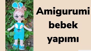 Tavşan bebek yapımıAmigurumi bebek tarifitutorial amigurumi tarif [upl. by Biggs75]