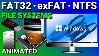 FAT32 vs exFAT vs NTFS  Windows File Systems [upl. by Pence]