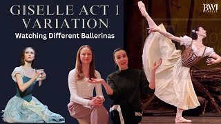 Analysing Different Ballerinas Dancing Giselle Act 1 Variation [upl. by Fablan]