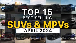 Top 15 Best Selling SUVs amp MPVs In India In April 2024 [upl. by Kynthia]