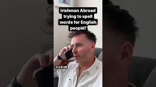 The Irish R Struggling To Spell Abroad funny irish comedy speechtherapy [upl. by Einre]