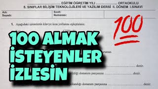 5Sınıf Bilişim 2Dönem 1Yazılı [upl. by Tremml846]