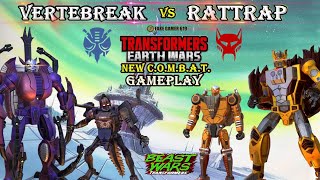 Rattrap VS Vertebreak  TRANSFORMERS EARTH WARS [upl. by Leontina]