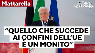 Strage Marzabotto Mattarella alla commemorazione quotQuello che accade ai confini delUe è un monitoquot [upl. by Ailisab]