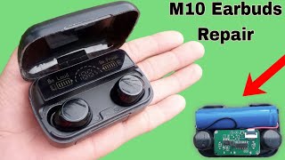 How to Repair M10 TWS Earbuds  wireless earbuds not working solution [upl. by Myo252]