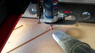 Cutting the grooves in my routing table [upl. by Neltiak]