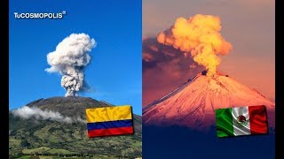 10 VOLCANES MÁS PELlGRÔSÔS de AMÉRICA LATINA 2 ESTÁN en MÉXICO [upl. by Hsima]