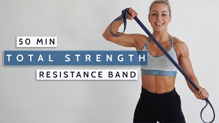 50 MIN FULL BODY RESISTANCE BAND Workout  Strength  Hypertrophy  Build amp Burn  Banded Workout [upl. by Lawton]