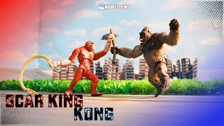 SCAR KING vs KONG stopmotion [upl. by Adliwa889]