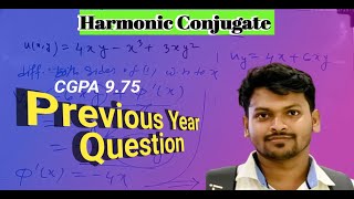 Previous Year Question  Harmonic conjugate problem 1 Complex Analysis [upl. by Etteiluj]