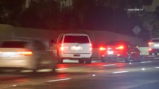 Bad Drivers of Los Angeles Nearly Crash Into Stalled Car On I5 Caught On Camera [upl. by Latsyrk543]