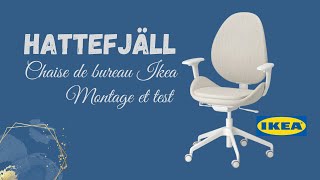 Chaise de bureau ikea HATTEFJÄLL  montage et test [upl. by Anura]