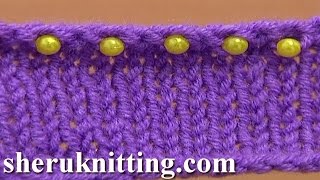 Beaded Ending Decorative Bind Off Tutorial 7 Method 11 of 12 Sewn Bindoff [upl. by Ahsetel752]