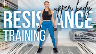 30minute Upper Body Resistance Training with Dumbbells [upl. by Rednael114]