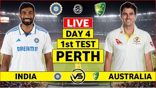 India vs Australia 1st Test Day 4 Live  IND vs AUS 1st Test Live Scores amp Commentary  IND Bowling [upl. by Nalyac476]