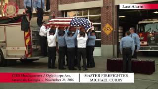 SFES Funeral Procession and Last Alarm for Firefighter Michael Curry [upl. by Akital571]