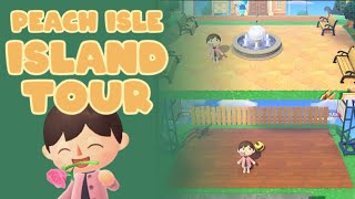 Peach Isle  Island Tour updated  Animal Crossing New Horizons [upl. by Huggins]