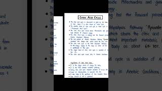 Citric Acid Cycle  Significant figures of Citric acid  Step of Citric acid  Kribs [upl. by Direj4]