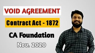 Void Agreement Contract Act 1872 l CTC Classes [upl. by Rolyat28]