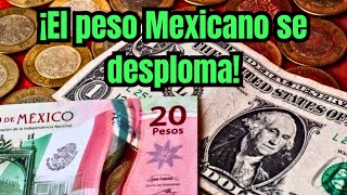 Peso mexicano se desploma  El efecto Trump ya está aquí [upl. by Letti329]