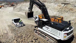 Hidromek HMK500LCHD Excavator trucks Loading [upl. by Elnore363]