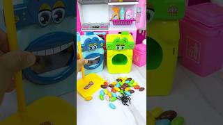 Washing Machine Cleaning Set Toys Satisfying With Unboxing ASMR Videos [upl. by Ellerrehs239]