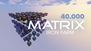 Minecraft THE MATRIX  LagTester Iron Farm with Nether Portals 1144115  Complete Design [upl. by Tini]