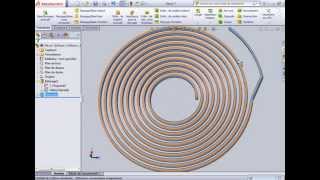 solidworks spiral horlogerie [upl. by Ellives]