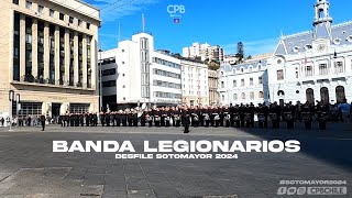 Banda Legionarios  Marcha de encajonamiento  Desfile Sotomayor 2024 [upl. by Giamo]