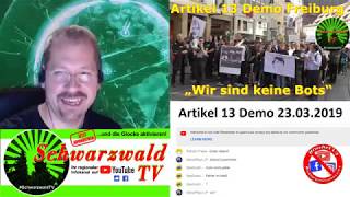 Sonderstream  Artikel 13 wird 17 Demos  Review  quotWir sind keine Botsquot  Freiburg  HH  Berlin [upl. by Anatnahs]