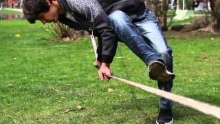 Slackline Tutorial BabyFreeze [upl. by Arod]