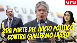 JUICIO POLITICO CONTRA GUILLERMO LASSO  2DA PARTE DEBATE Y VOTACION [upl. by Wiles795]