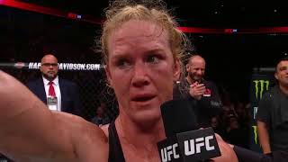 UFC 225 Holly Holm Octagon Interview [upl. by Annoj949]