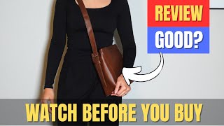 Leather Bucket Tote Bag Review [upl. by Isis359]