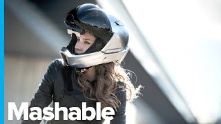 This Smart Motorcycle Helmet Features a Futuristic AR Display — Future Blink [upl. by Enwahs651]