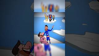 Fight for the Champions League Trophy 💀 barca animation football [upl. by Acissey761]