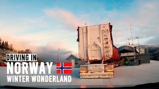 Driving in snowy Norway  a winter wonderland  4k UHD 2022 [upl. by Lynnette928]